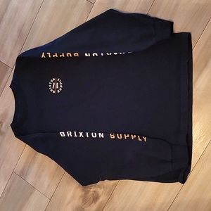 Navy Brixton Med. Long Sleeve Tee